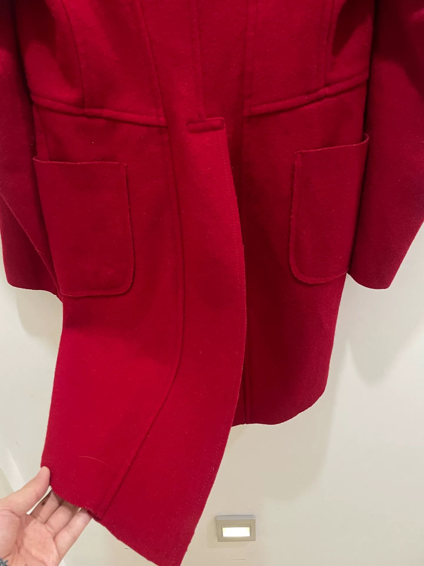 Comme des Garcons red irregular wool suit blazer coat Size M / US 6-8 / IT 42-44 - 3 Thumbnail