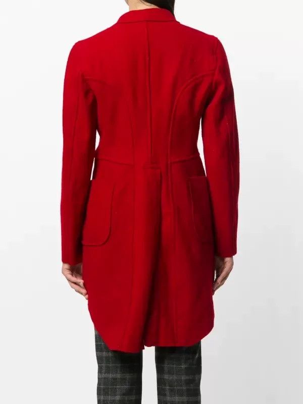 Comme des Garcons red irregular wool suit blazer coat Size M / US 6-8 / IT 42-44 - 9 Thumbnail