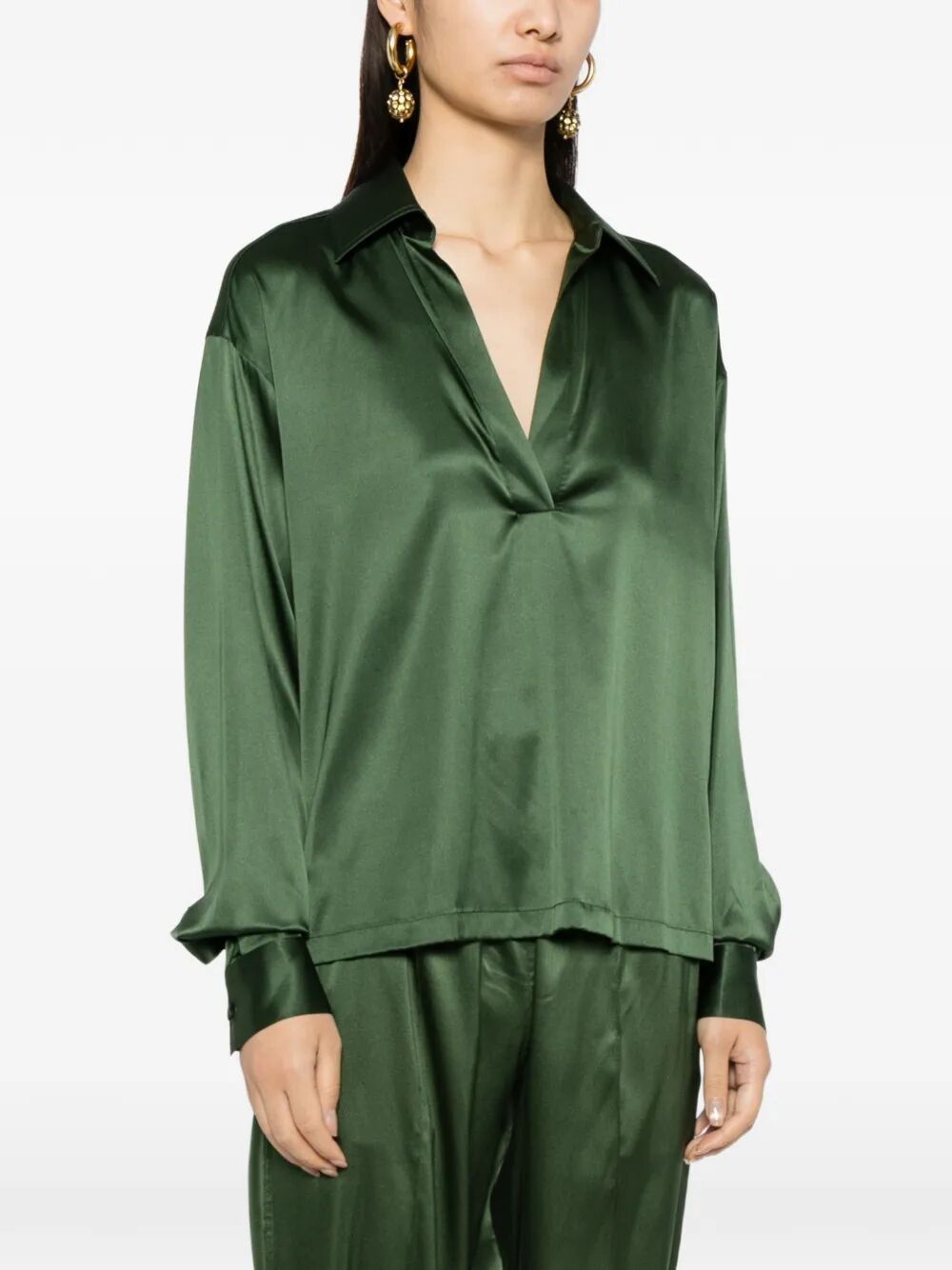 Tom Ford STRETCH SILK SATIN POLO Size M / US 6-8 / IT 42-44 - 5 Thumbnail