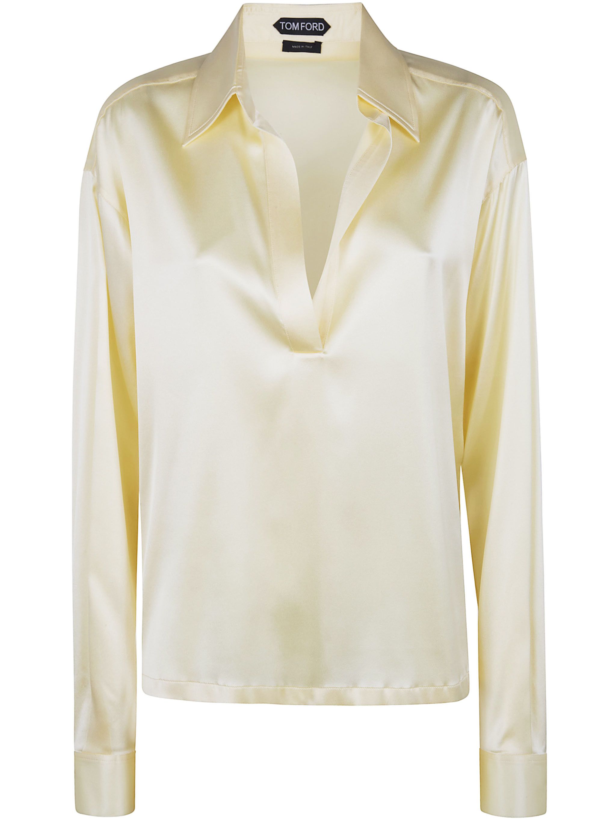 Tom Ford STRETCH SILK SATIN POLO Size M / US 6-8 / IT 42-44 - 6 Thumbnail