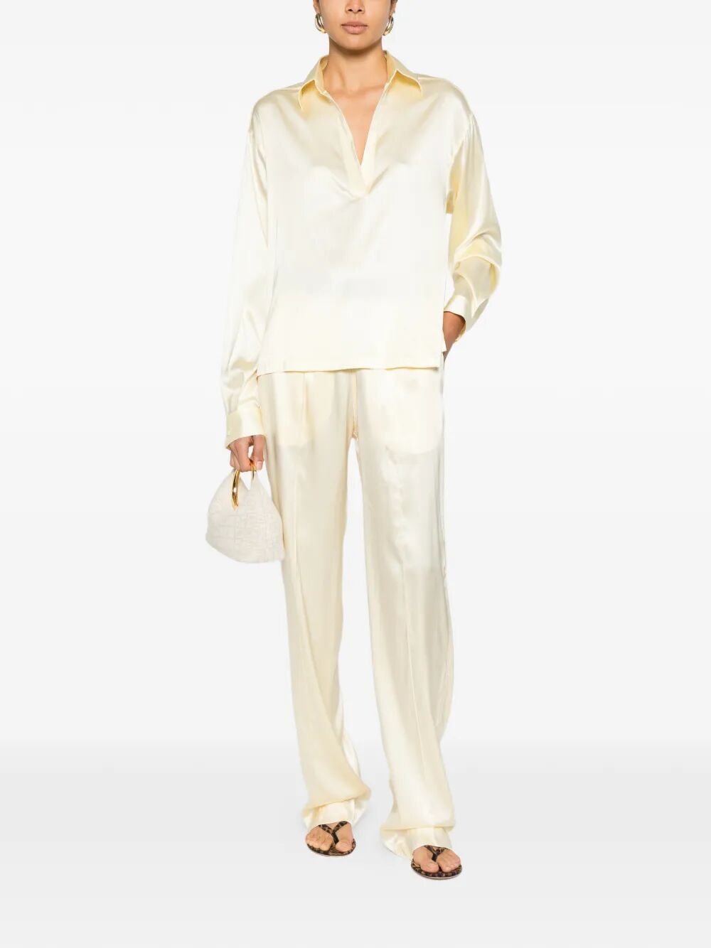 Tom Ford STRETCH SILK SATIN POLO Size M / US 6-8 / IT 42-44 - 2 Thumbnail