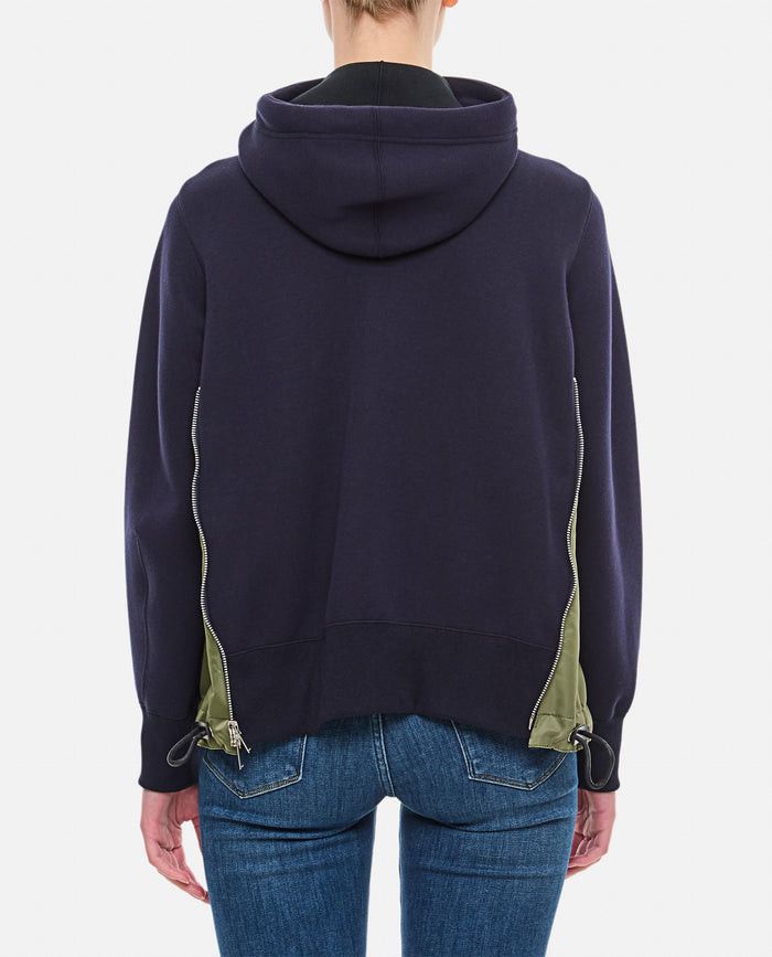 Sacai MIX NYLON SWEATSHIRT WITH ZIP Size S / US 4 / IT 40 - 3 Thumbnail