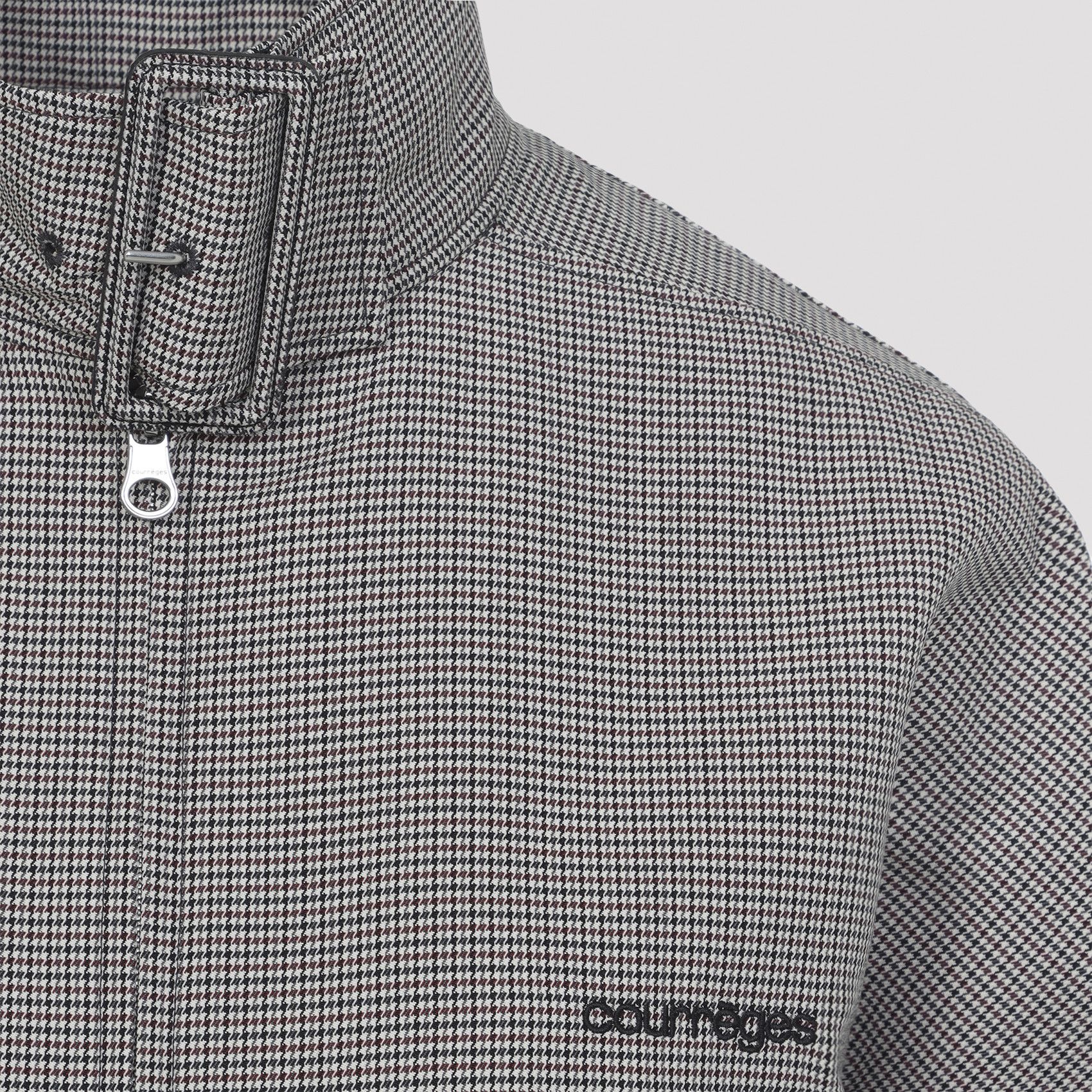 Courreges Courreges Buckle Houndstooth Bomber Jacket Size S / US 4 / IT 40 - 4 Thumbnail