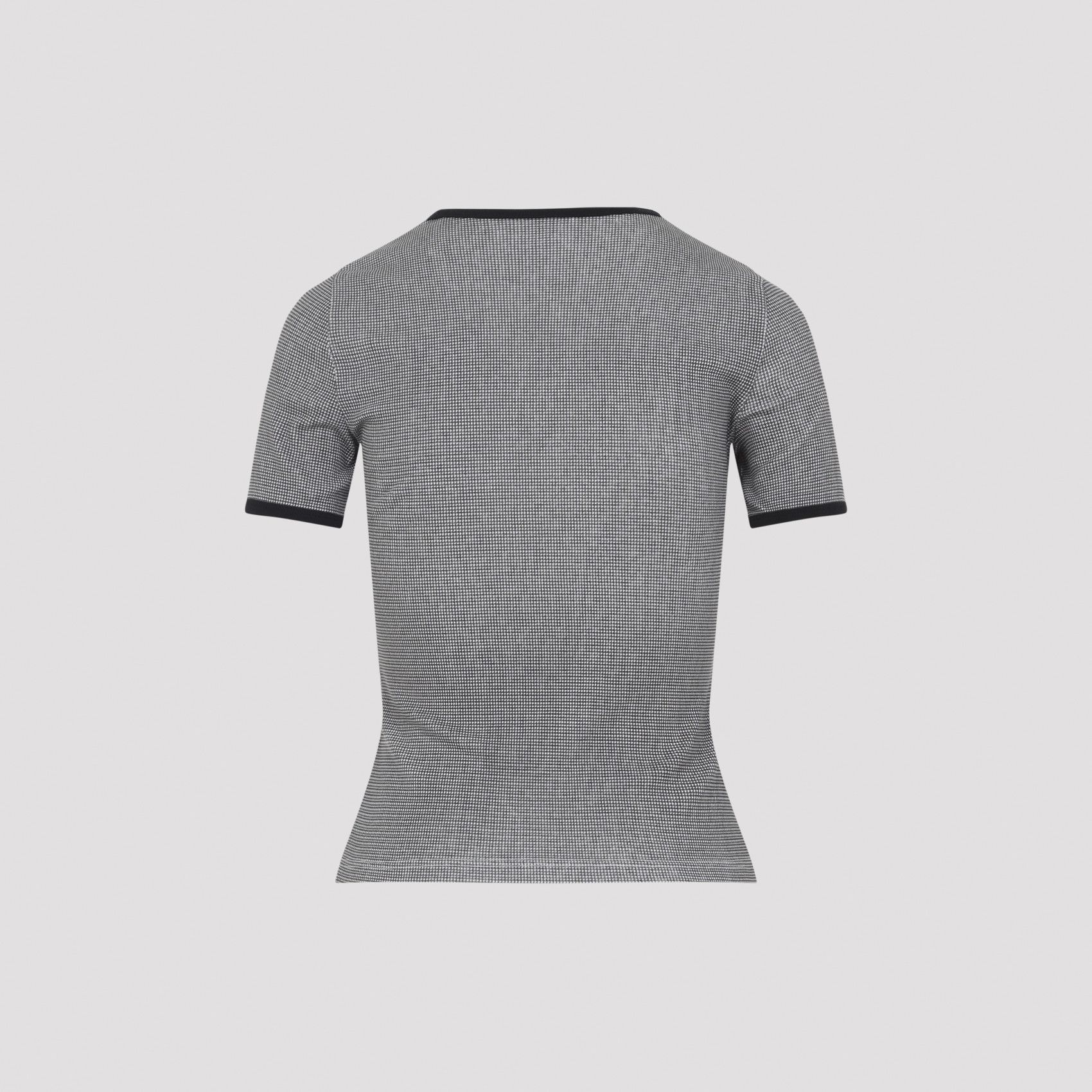 Courreges Courreges Houndstooth Contrast T-Shirt Size XS / US 0-2 / IT 36-38 - 2 Thumbnail