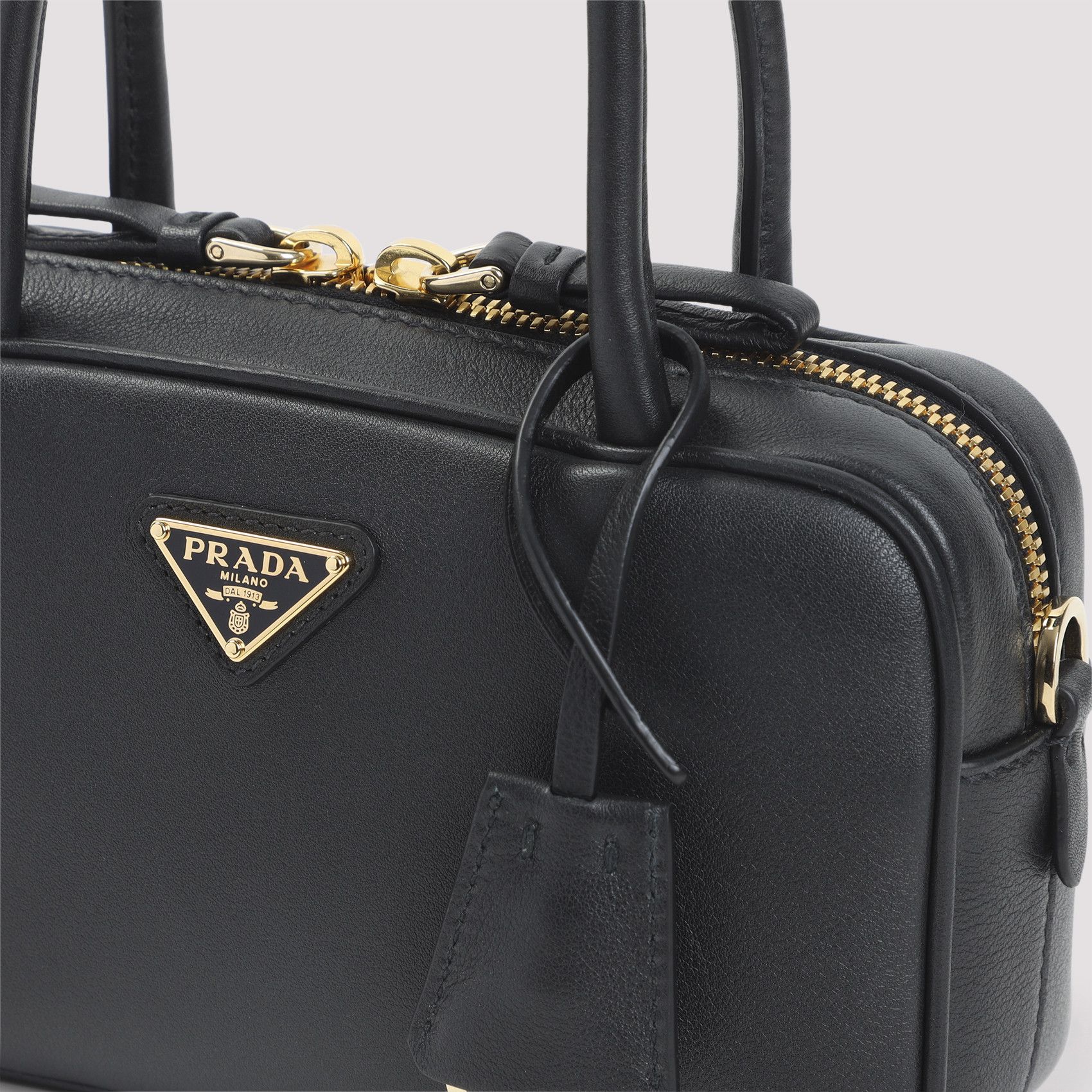 Prada Prada Calf Leather Handbag Size ONE SIZE - 3 Thumbnail