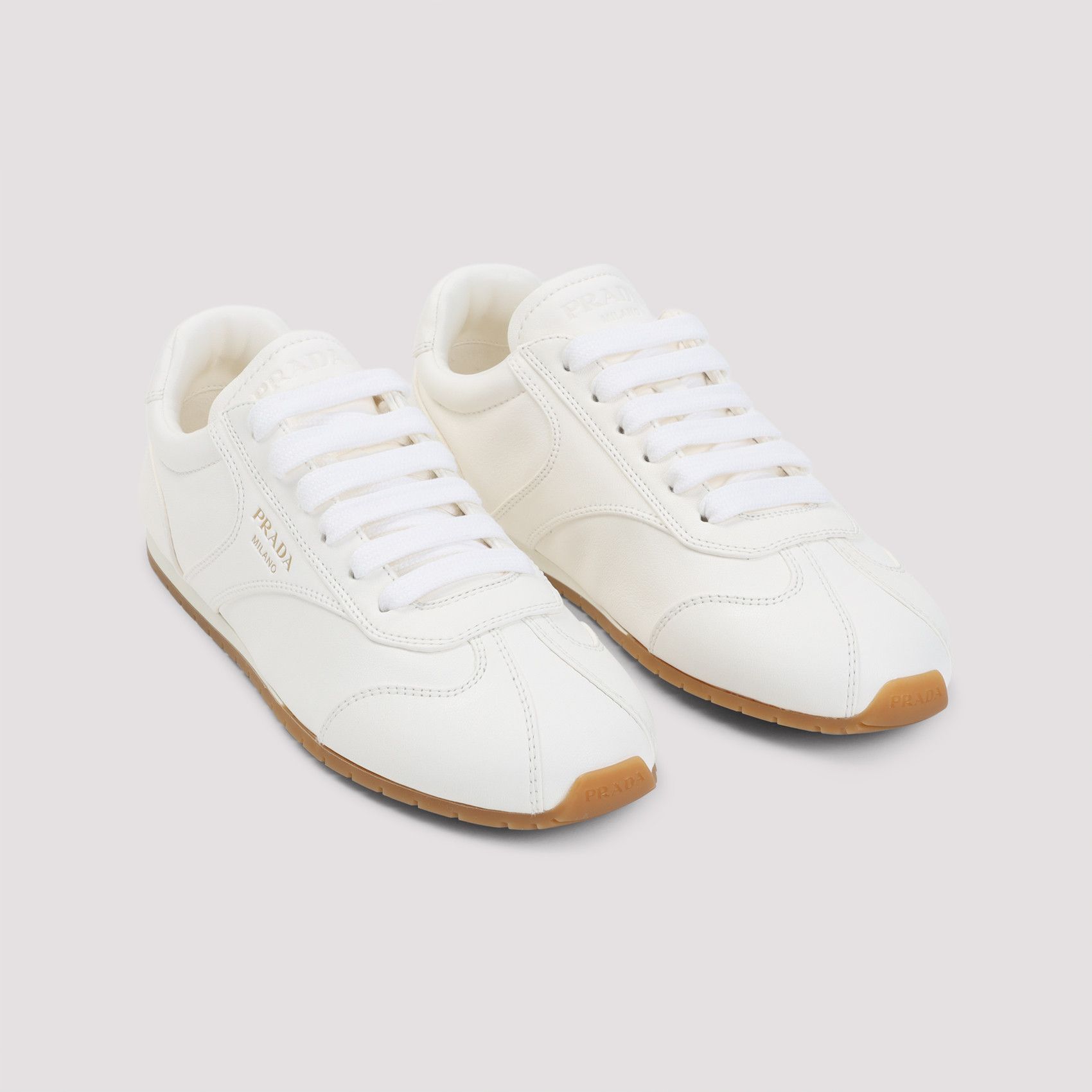 Prada Prada Lamb Leather Sneakers Size US 10 / IT 40 - 3 Thumbnail
