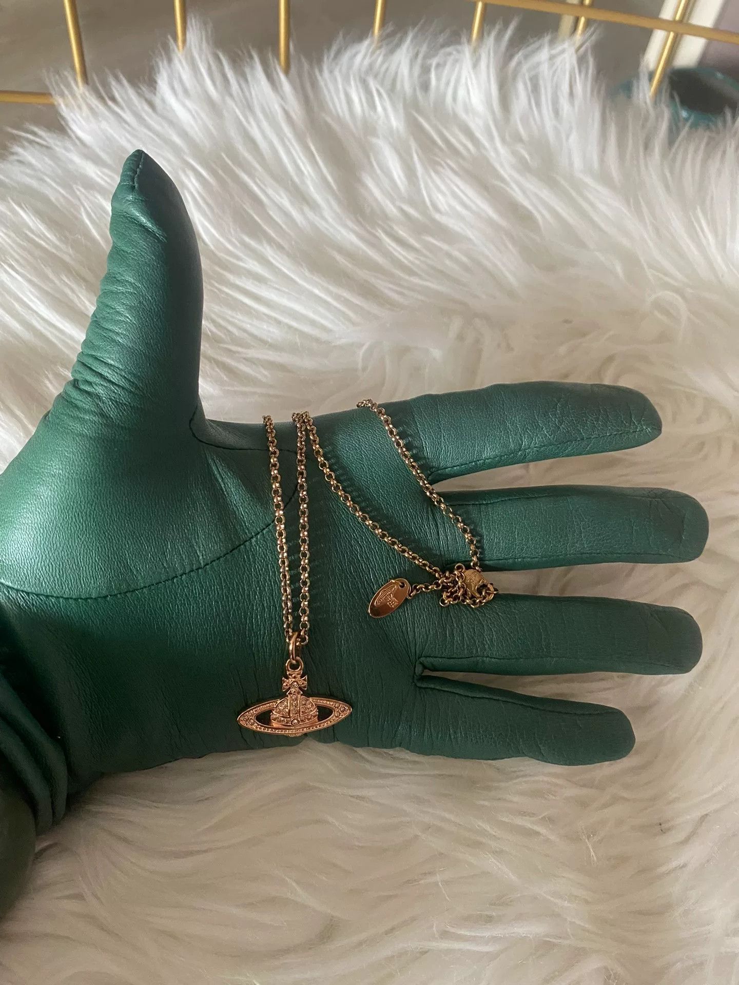 Vivienne Westwood Vivienne Westwood Mini Bas Saturn Necklace Size ONE SIZE - 4 Thumbnail