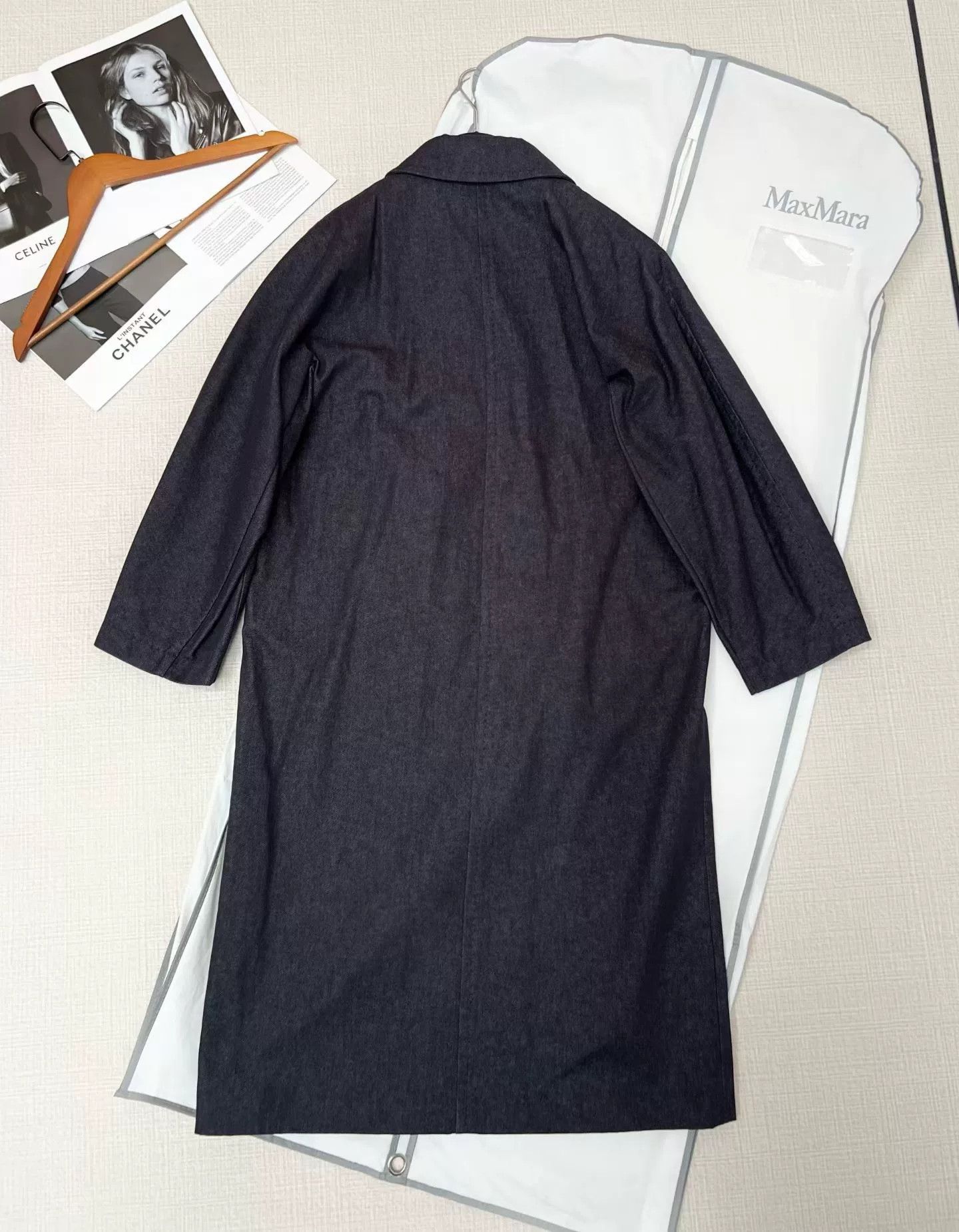Max Mara Max Mara 101801 Denim Coat Size US L / EU 52-54 / 3 - 3 Thumbnail