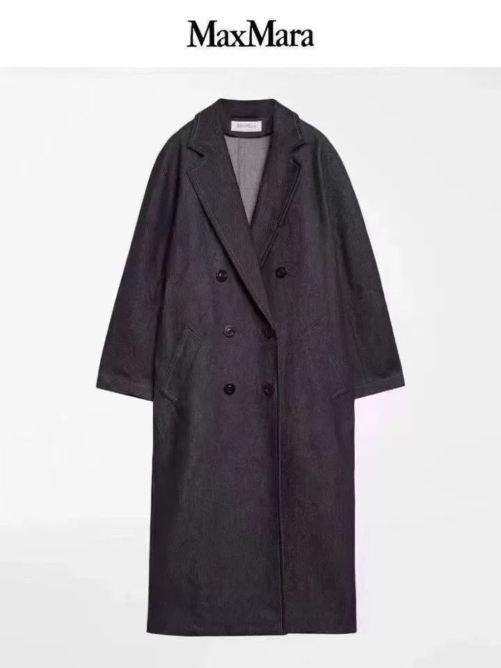 Max Mara Max Mara 101801 Denim Coat Size US L / EU 52-54 / 3 - 6 Thumbnail