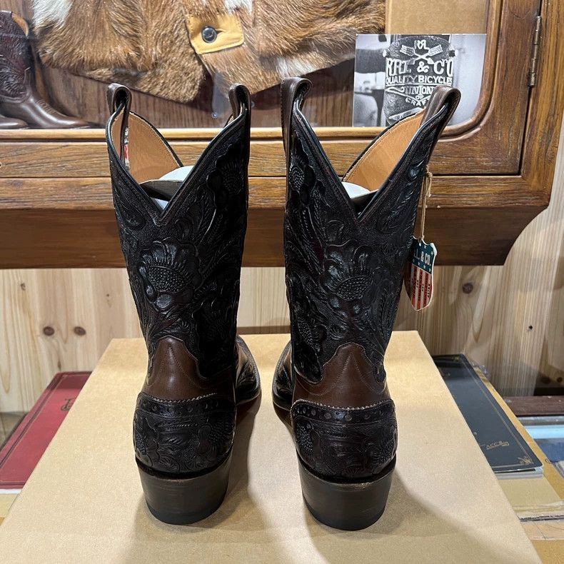 RRL Ralph Lauren RRL Embroidered Western Cowboy Boots Size US 8 / EU 41 - 3 Thumbnail