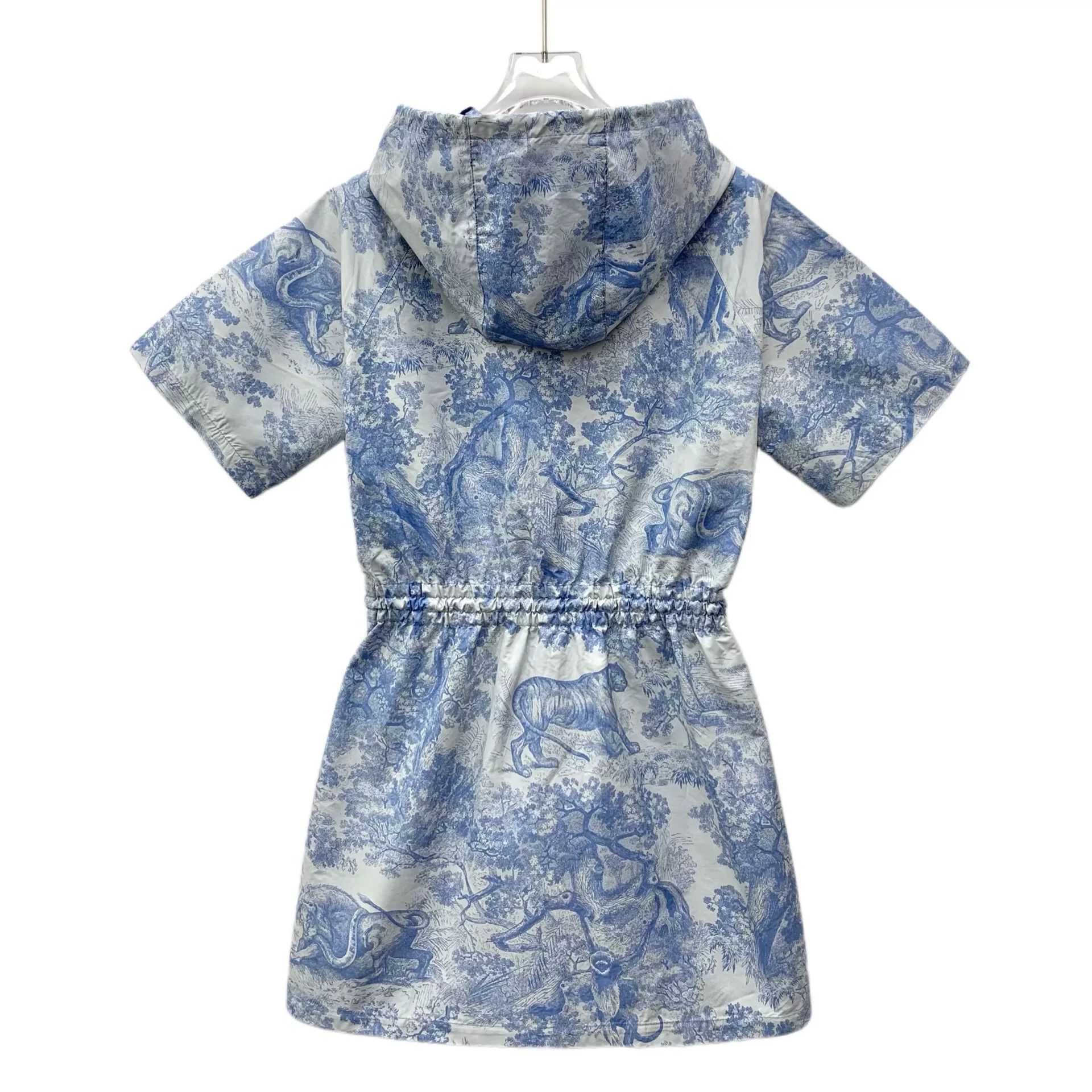 dior blue print dress Preowned Christian Dior by John Galliano Fall 2001 Denim Print Nylon S –  Cafe Society Archive main image 0