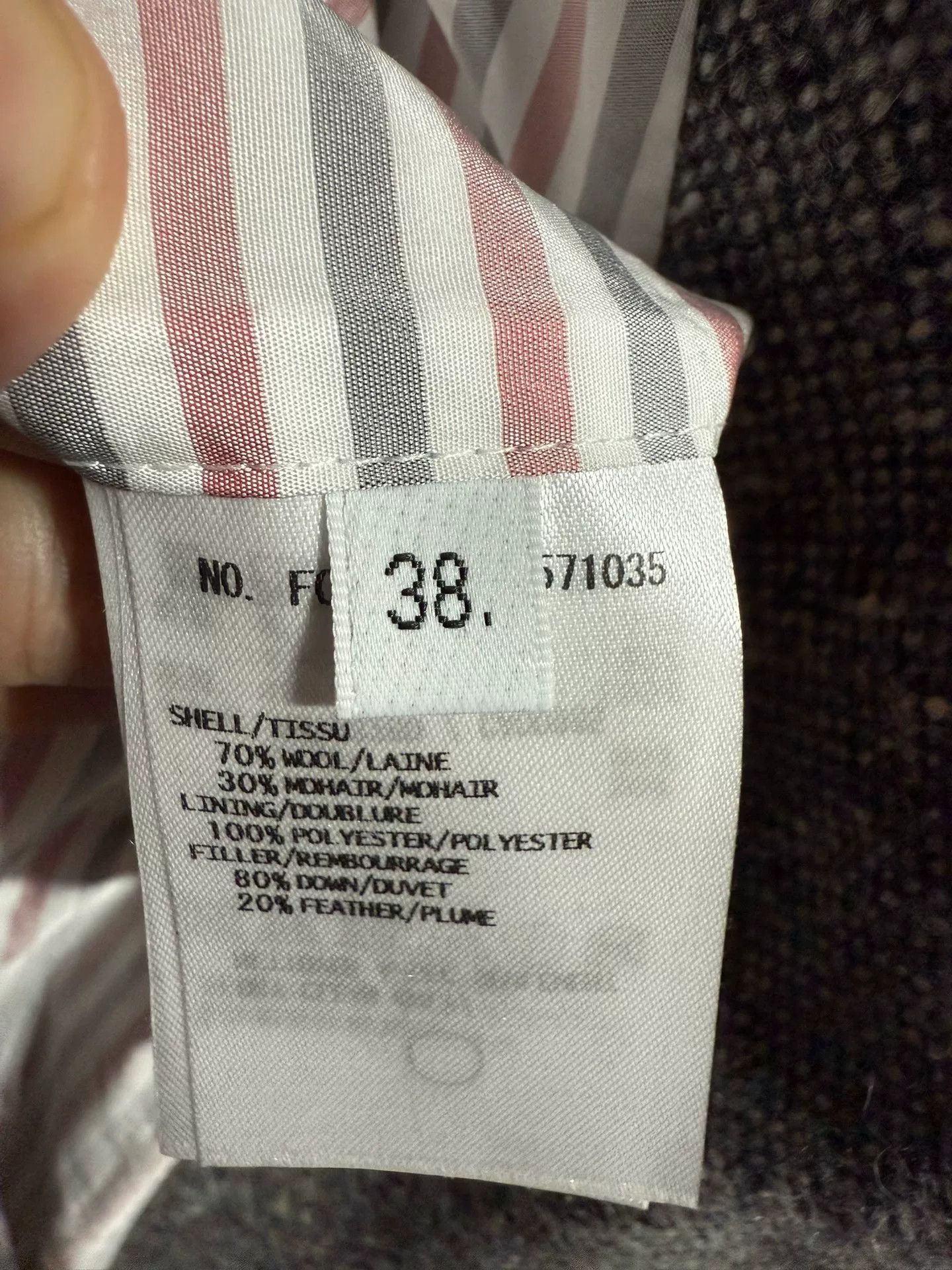 Thom Browne Thom Browne Wool Down Coat Size US XS / EU 42 / 0 - 7 Thumbnail