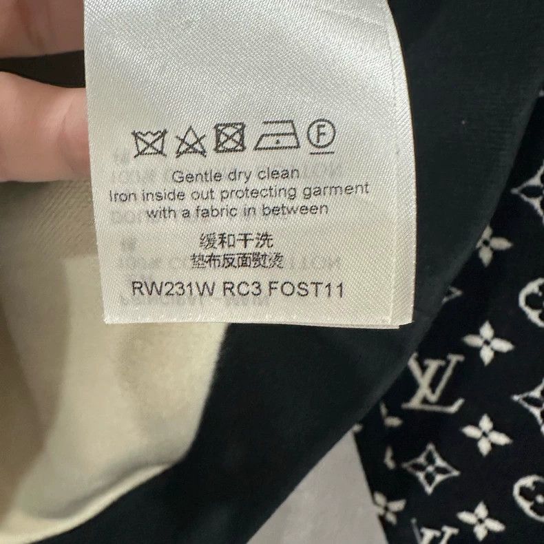 Louis Vuitton Logo Velvet Hoodie M