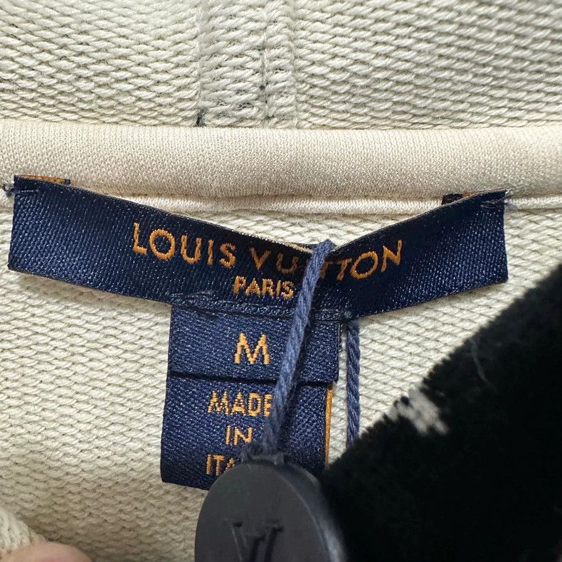 Louis Vuitton Logo Velvet Hoodie M
