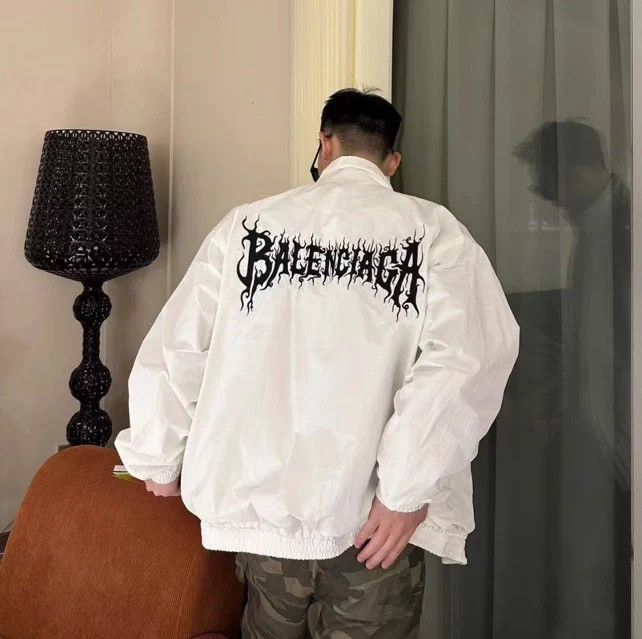 Balenciaga Balenciaga Back Embroidered Logo Jacket Size US XS / EU 42 / 0 - 5 Thumbnail