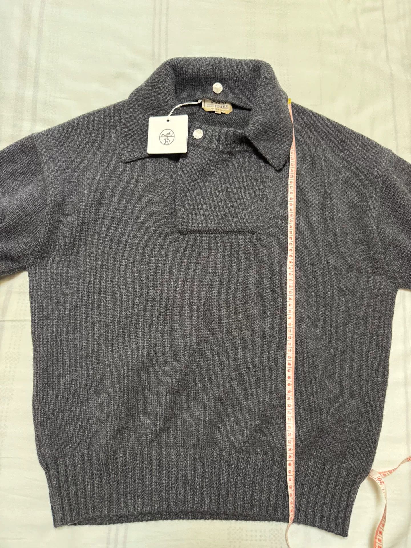 Hermes Hermes 100% Cashmere Detachable Collar Coat Size US XL / EU 56 / 4 - 4 Thumbnail