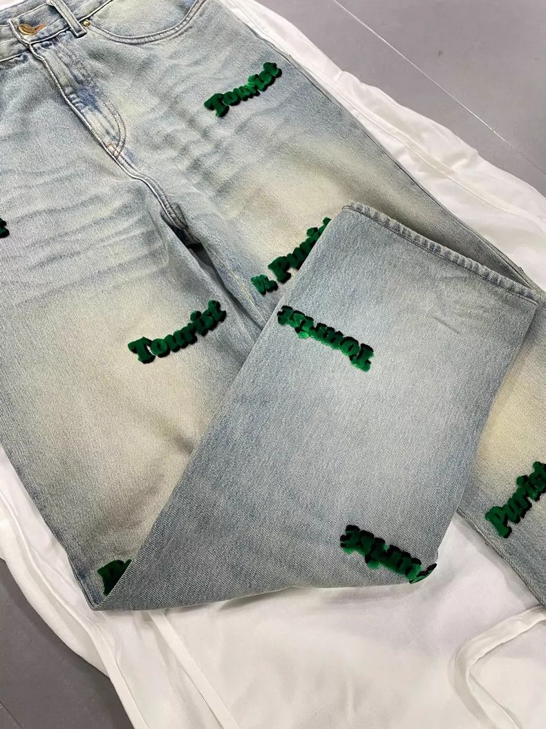 Louis Vuitton LV Classic Print Denim Jeans Size 30 Size US 30 / EU 46 - 4 Thumbnail