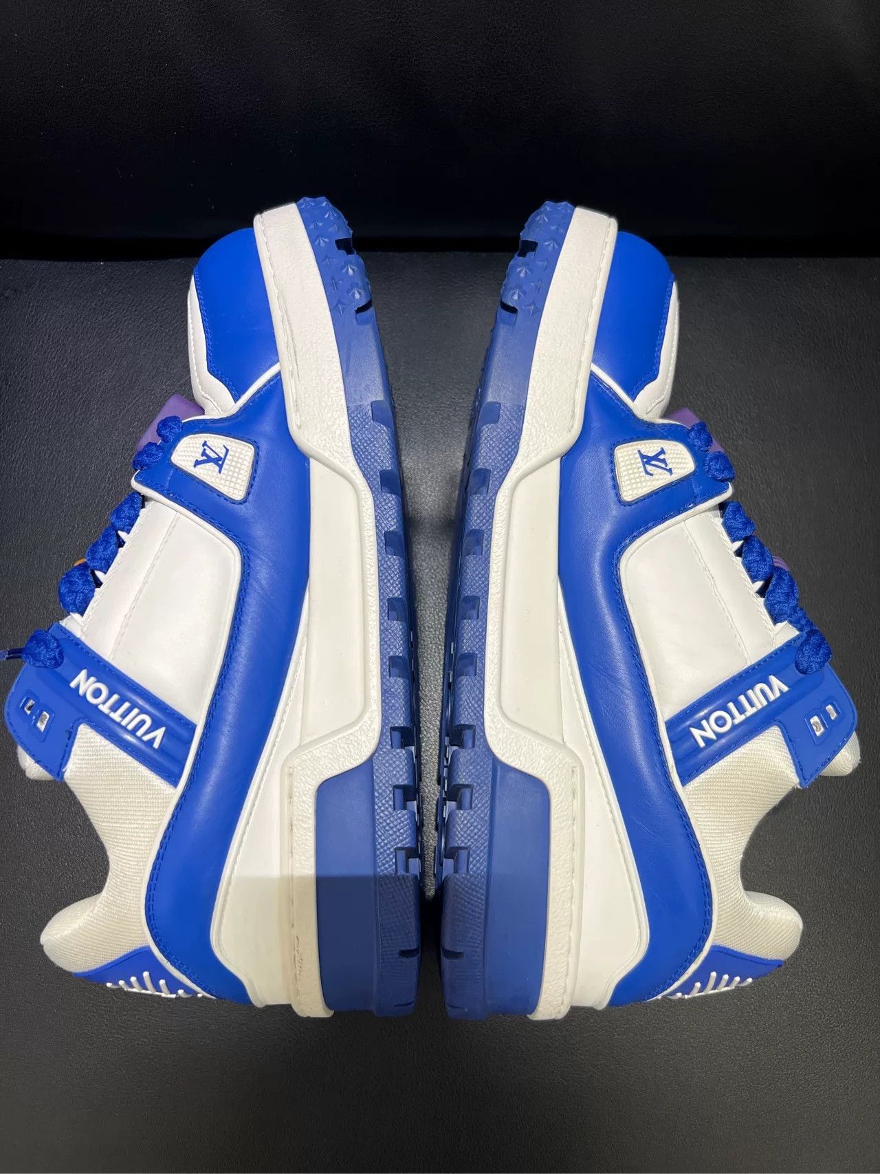 Vintage Louis Vuitton Blue Leather Sneakers Size US 10 / EU 43 - 4 Thumbnail