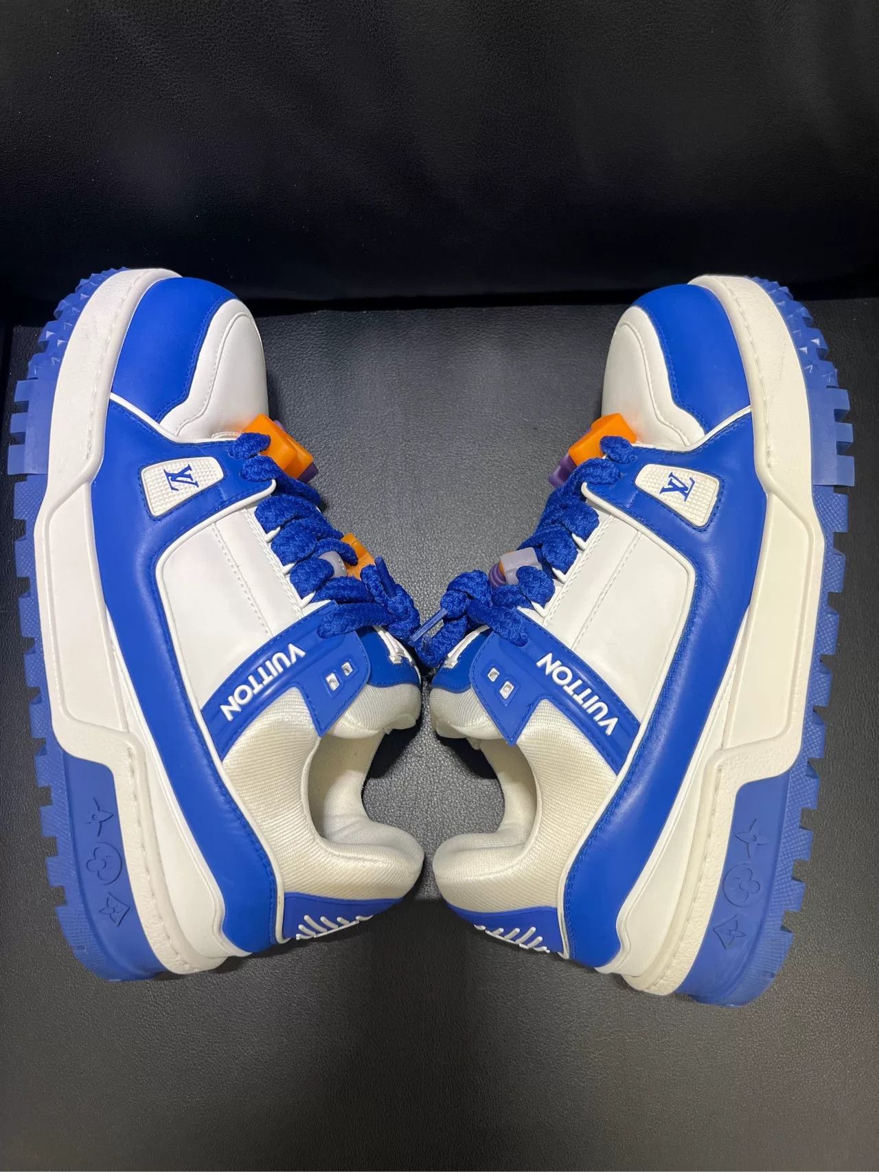 Vintage Louis Vuitton Blue Leather Sneakers Size US 10 / EU 43 - 2 Thumbnail