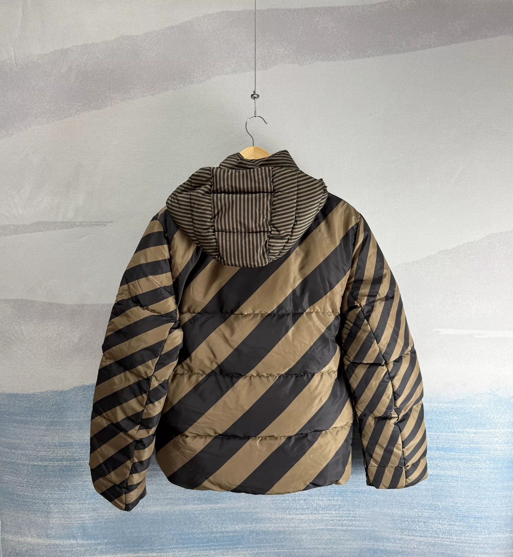 Fendi Fendi Brown Reversible Hooded Down Jacket Size US L / EU 52-54 / 3 - 6 Thumbnail