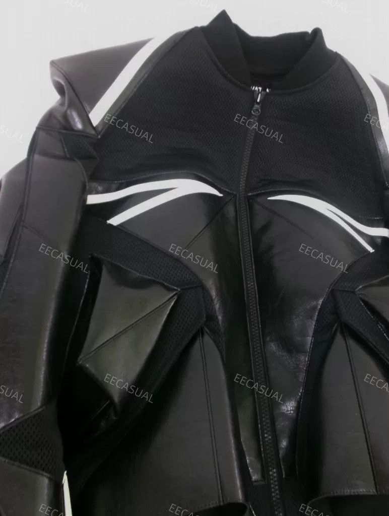 Junya Watanabe black deconstructed leather pilot jacket Size US M / EU 48-50 / 2 - 6 Thumbnail