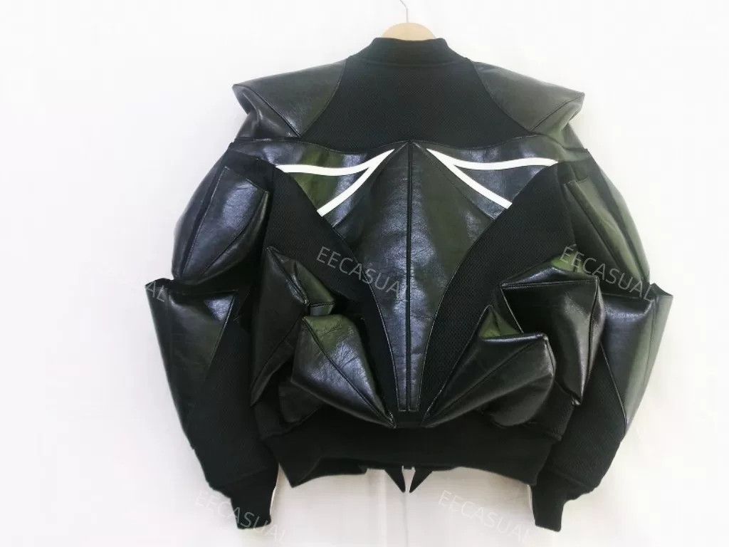 Junya Watanabe black deconstructed leather pilot jacket Size US M / EU 48-50 / 2 - 3 Thumbnail