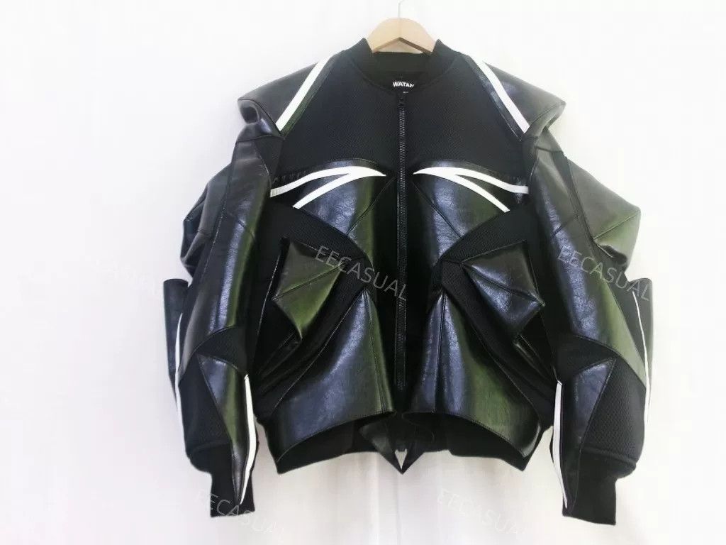 Junya Watanabe black deconstructed leather pilot jacket Size US M / EU 48-50 / 2 - 2 Thumbnail