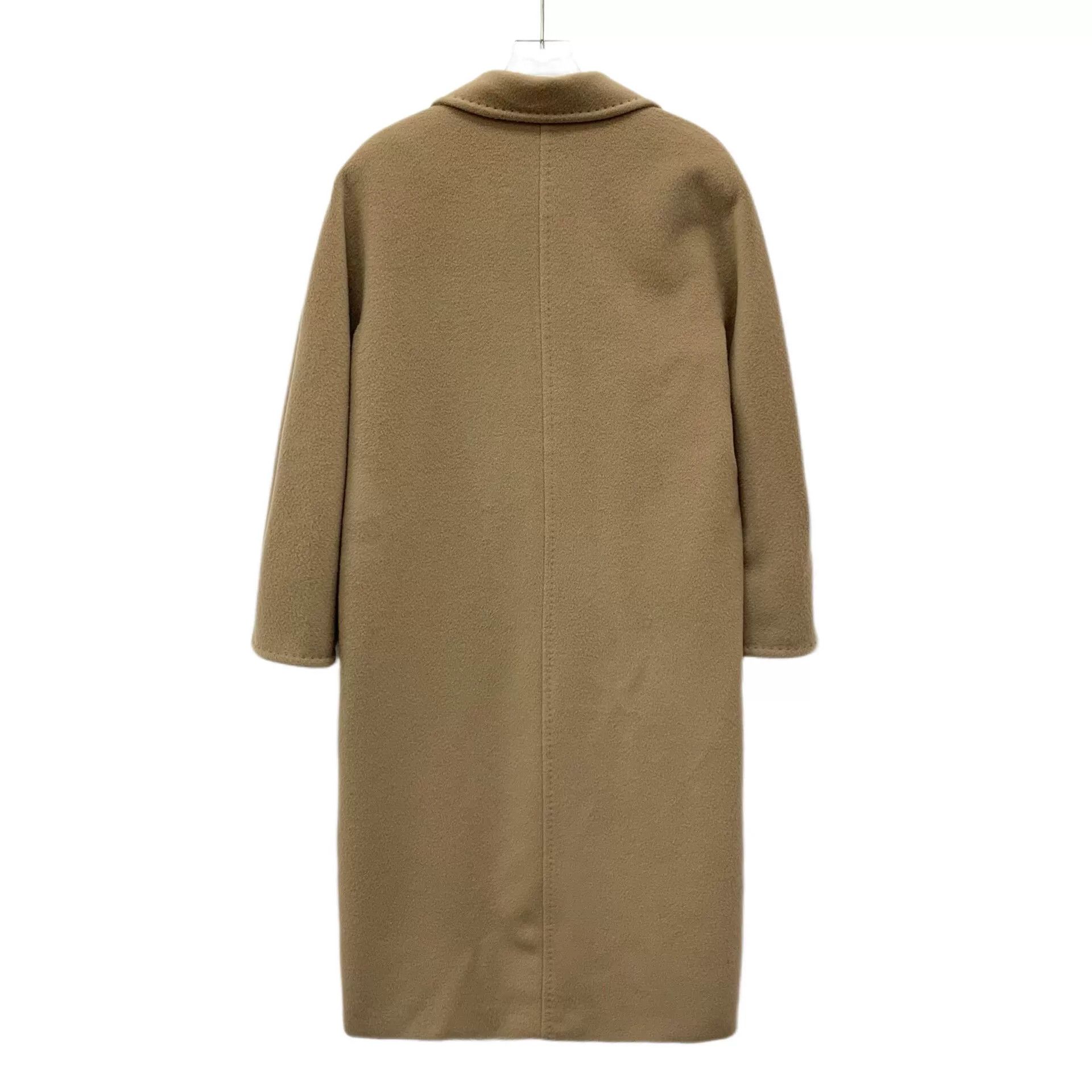 Max Mara brown wool double-breasted coat with belt Size US XXS / EU 40 - 2 Thumbnail