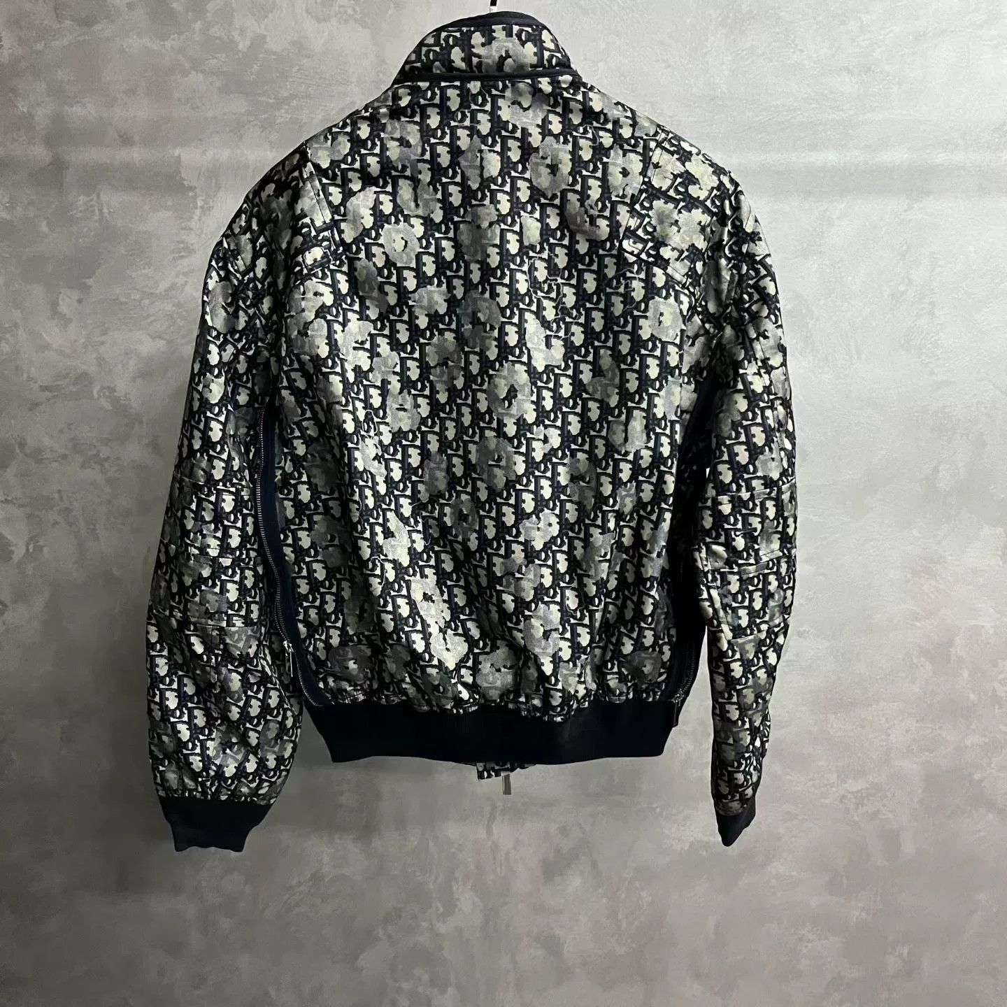 Dior dior blue printed long sleeve bomber jacket Size US L / EU 52-54 / 3 - 5 Thumbnail
