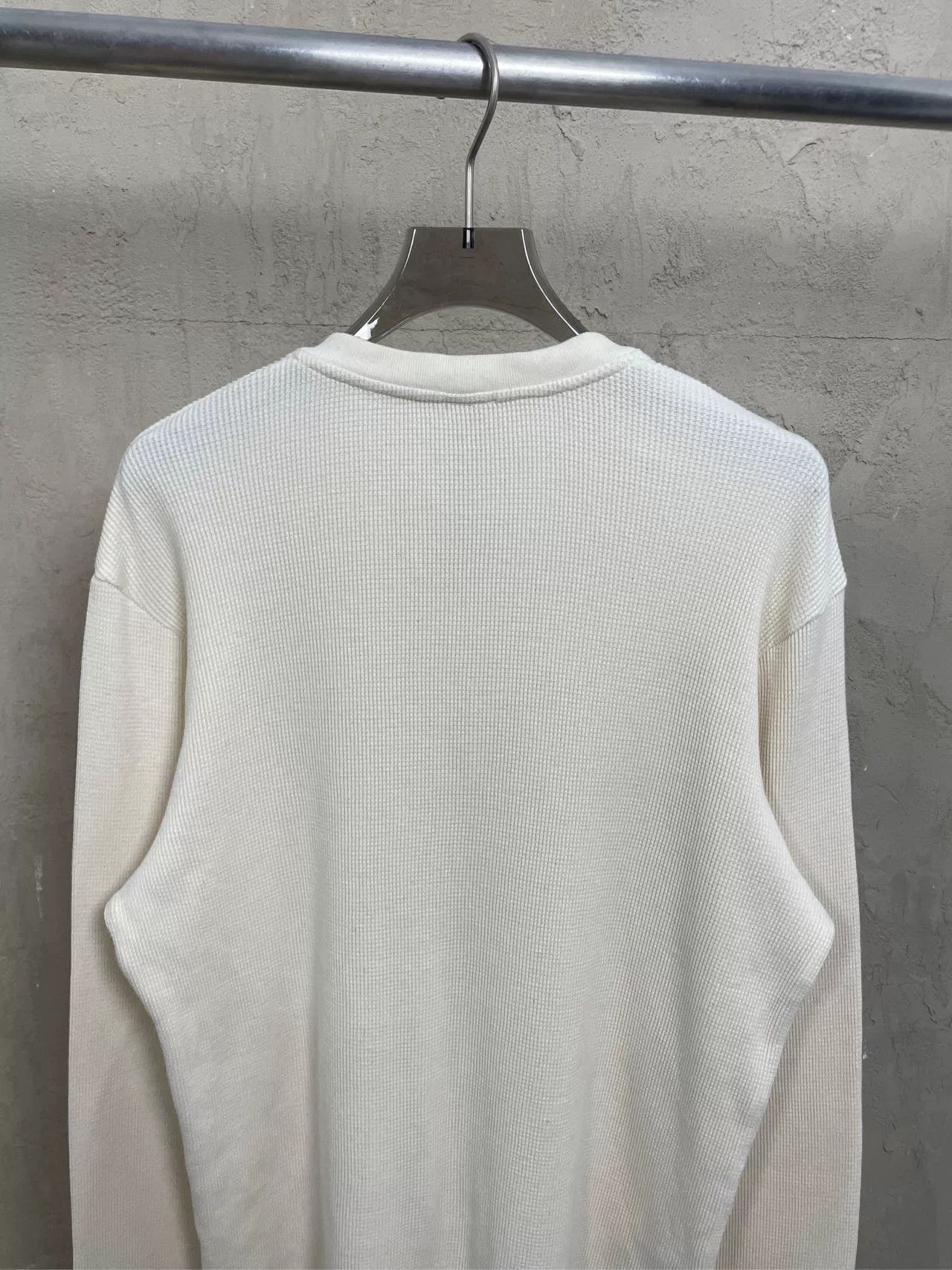 Chrome Hearts Chrome Hearts Waffle Henley Long Sleeve Tee Size US M / EU 48-50 / 2 - 2 Thumbnail