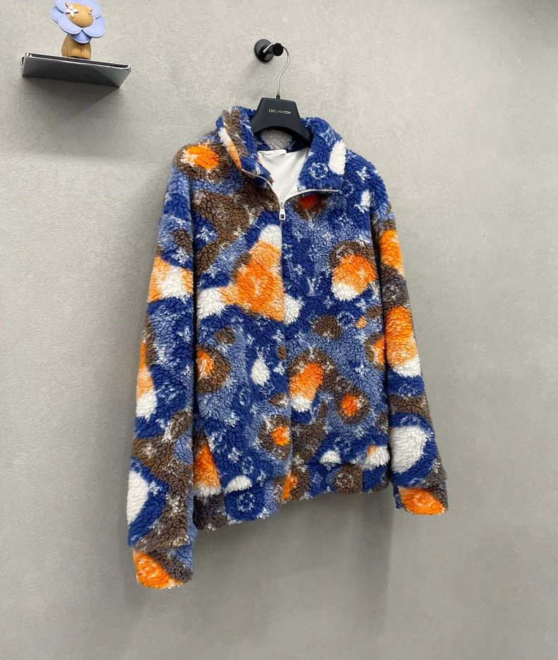 Louis Vuitton Louis Vuitton Multicolor Logo Lamb Coat Size US L / EU 52-54 / 3 - 3 Thumbnail