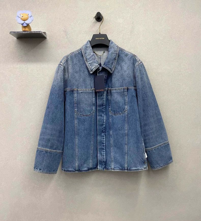 Louis Vuitton LV Blue Gradient Denim Jacket Size US L / EU 52-54 / 3 - 2 Thumbnail