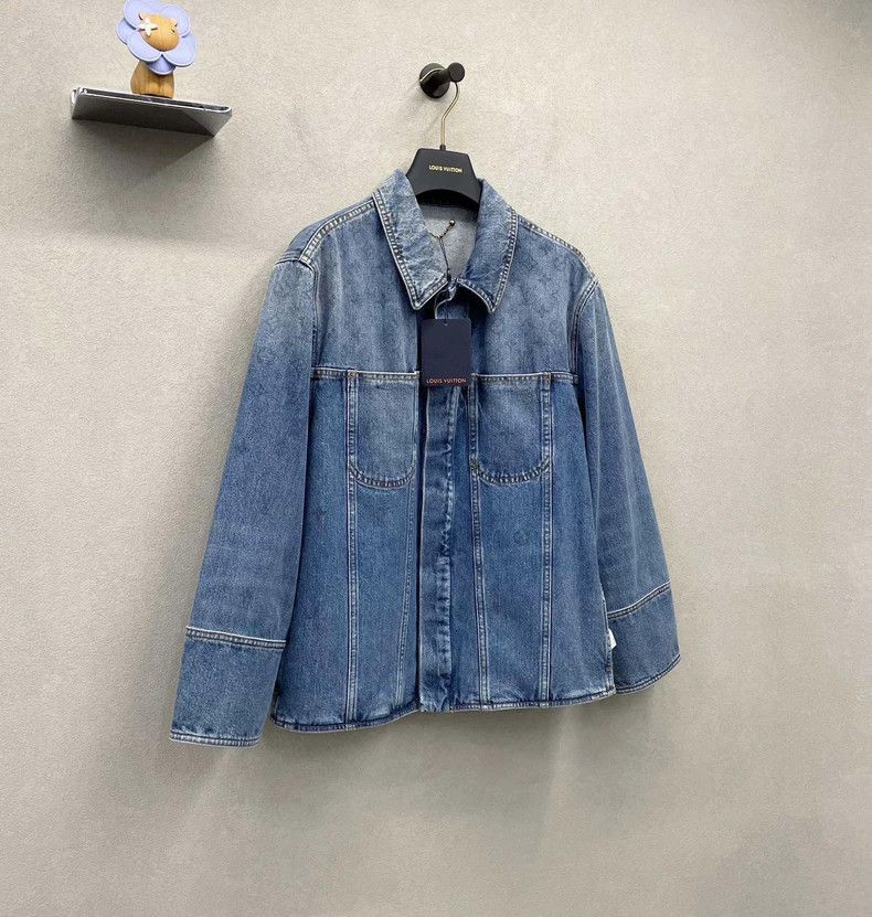 Louis Vuitton LV Blue Gradient Denim Jacket Size US L / EU 52-54 / 3 - 4 Thumbnail