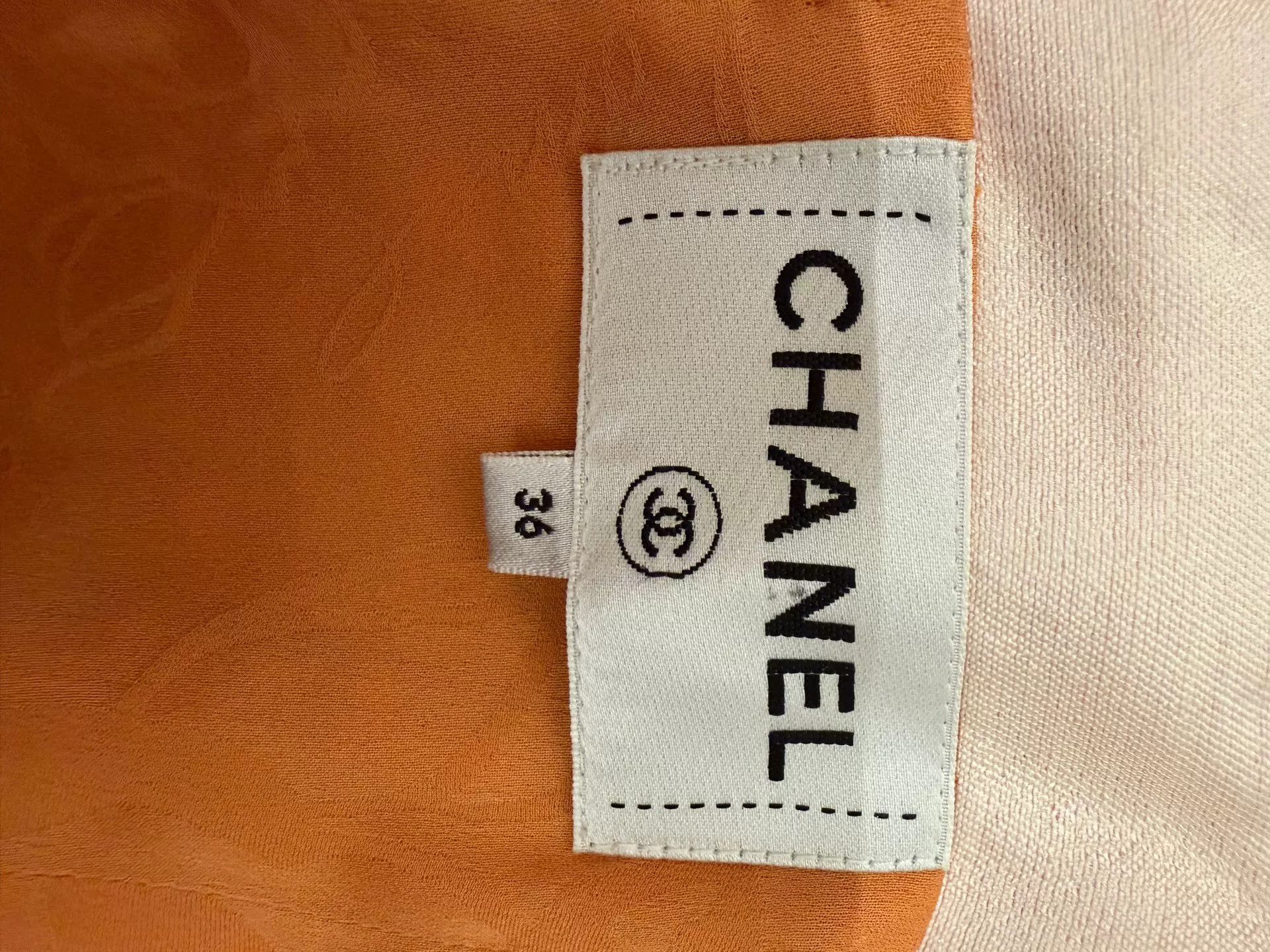Chanel Chanel 17 Orange Tweed Dress Size US 36 / EU 52 - 3 Thumbnail