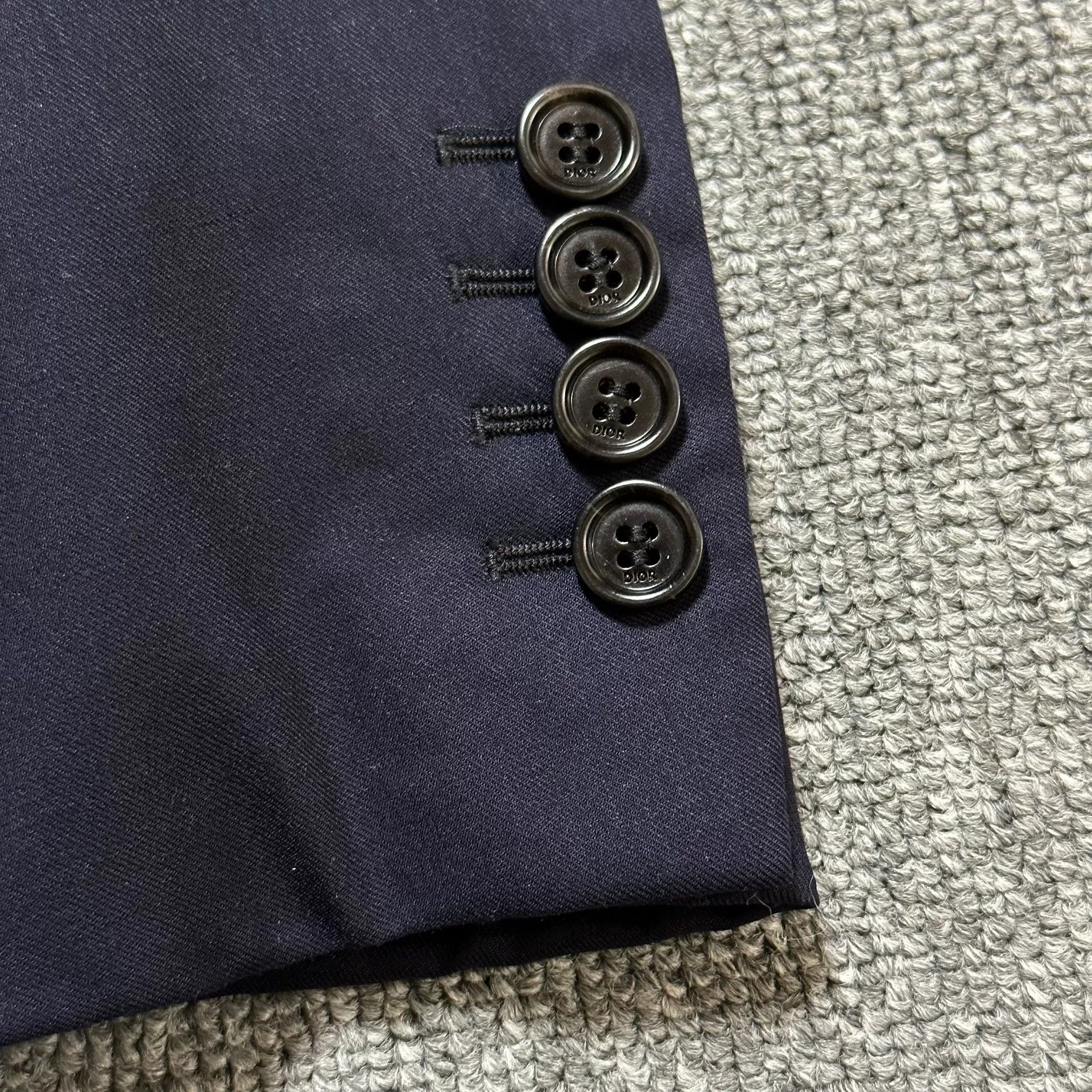 Dior Dior Navy Cashmere Suit Set Size US L / EU 52-54 / 3 - 2 Thumbnail