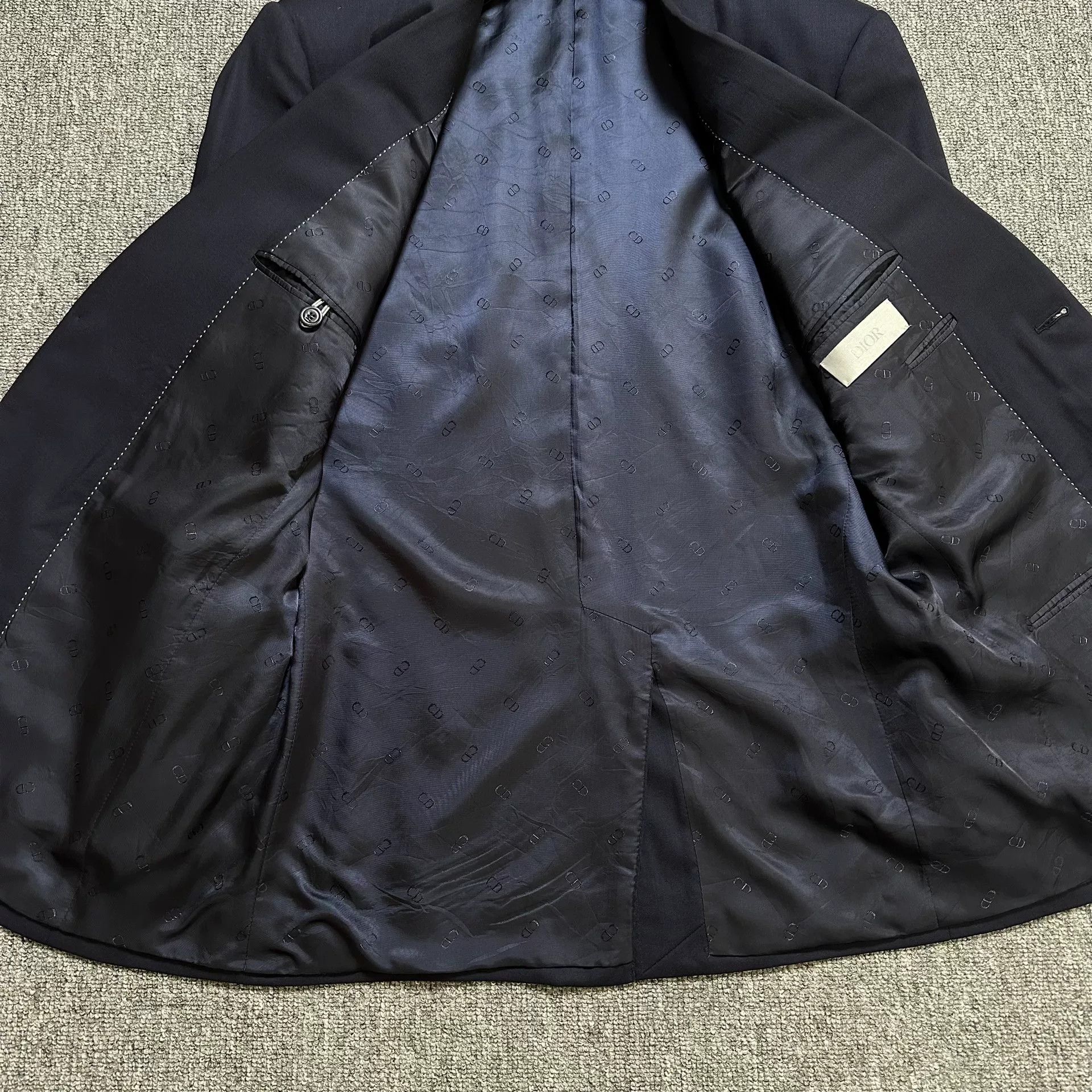 Dior Dior Navy Cashmere Suit Set Size US L / EU 52-54 / 3 - 4 Thumbnail