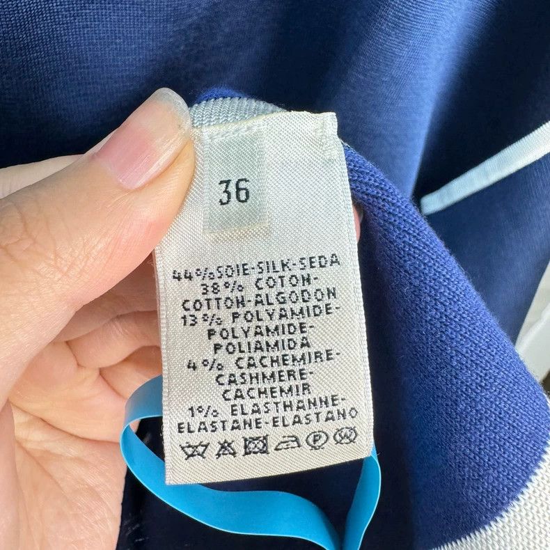 Hermes Hermes Blue Knit Long Coat Size US S / EU 44-46 / 1 - 3 Thumbnail