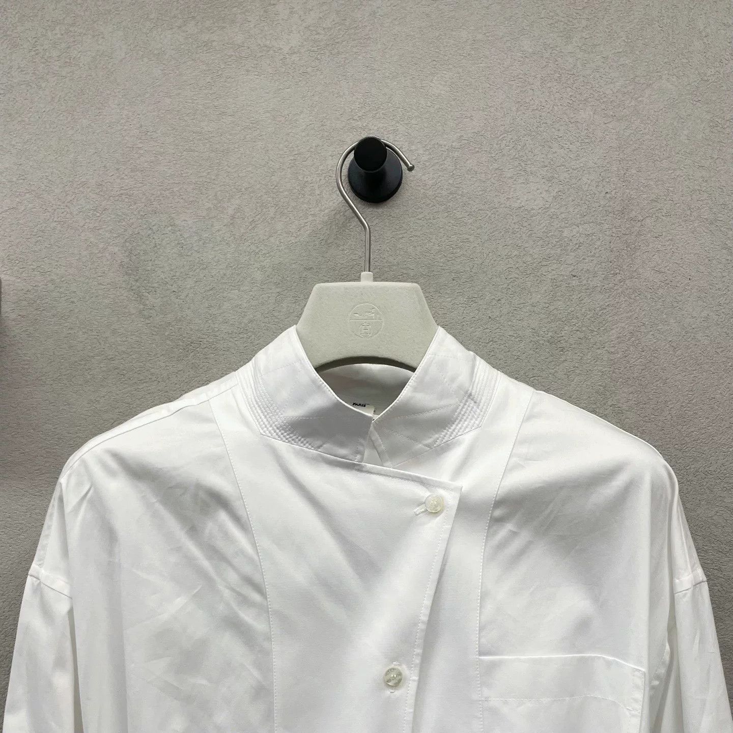 Hermes Hermes White Stand Collar Shirt Size US S / EU 44-46 / 1 - 5 Thumbnail