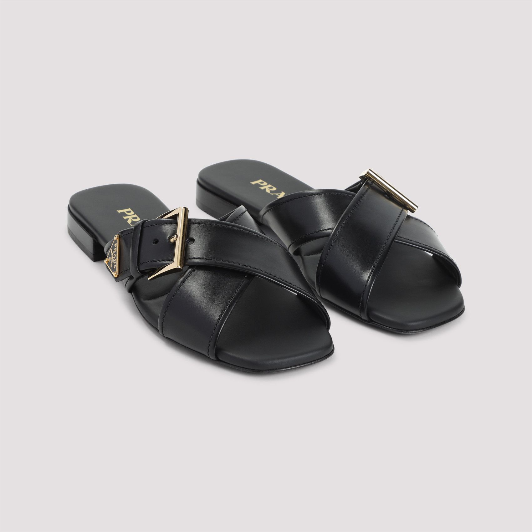 Prada Prada Calf Leather Sandals Size US 9 / IT 39 - 3 Thumbnail