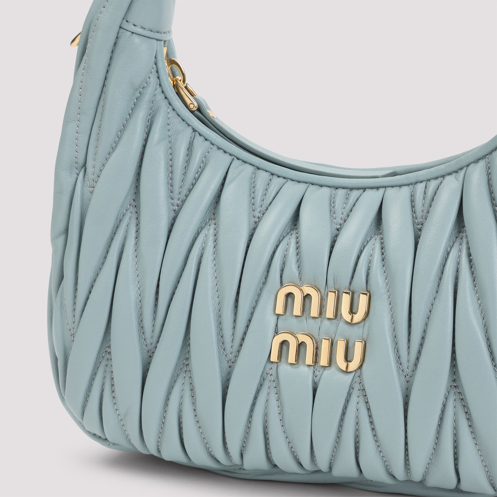 Miu Miu Miu Miu Small Wander matelassé hobo bag Size ONE SIZE - 3 Thumbnail
