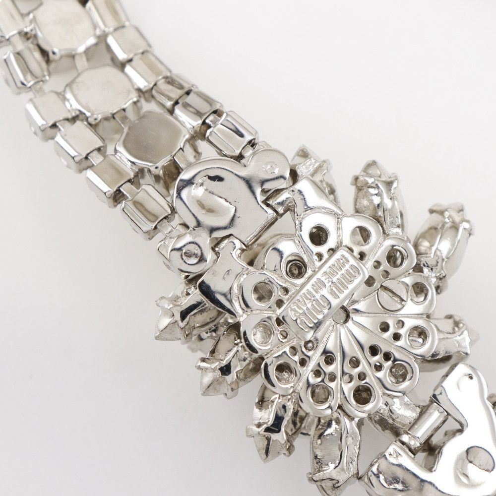 Miu Miu Miu Miu Miu Miu Rhinestone Faux Pearl Necklace Metal Necklace DUTY FREE for USA Size ONE SIZE - 8 Thumbnail