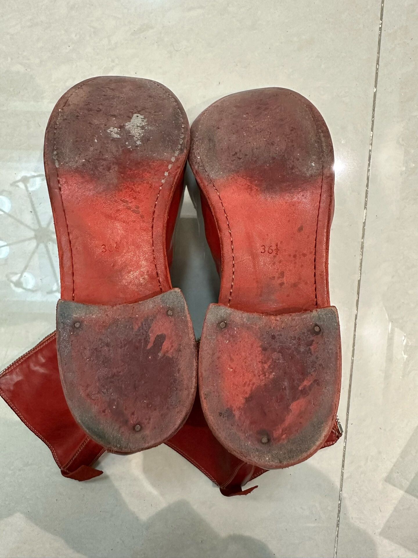 Guidi Guidi Red Leather Boots Size 36.5 Size US 6 / IT 36 - 2 Thumbnail