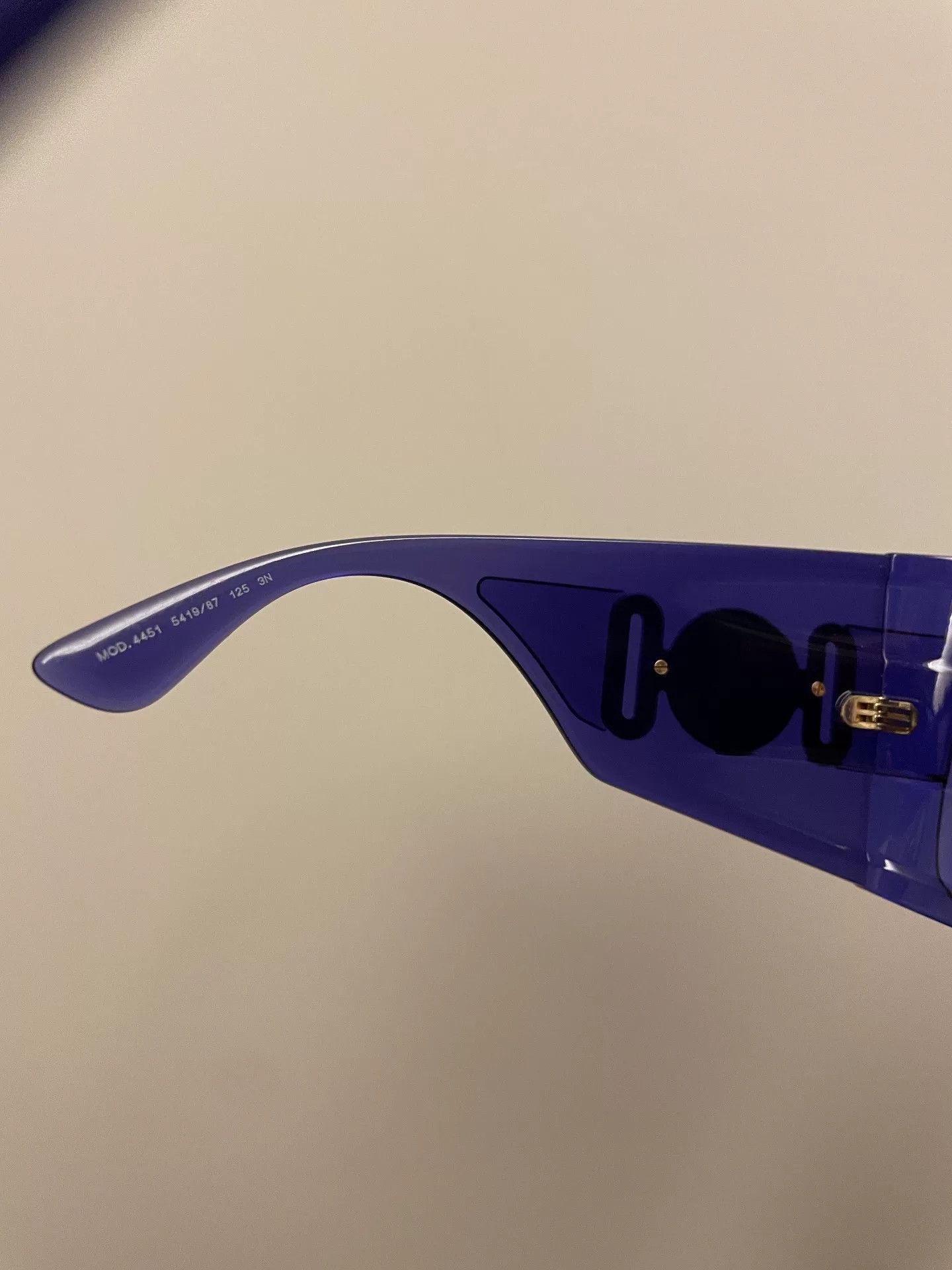 Versace versace shield shape sunglasses with medusa logo Size ONE SIZE - 5 Thumbnail