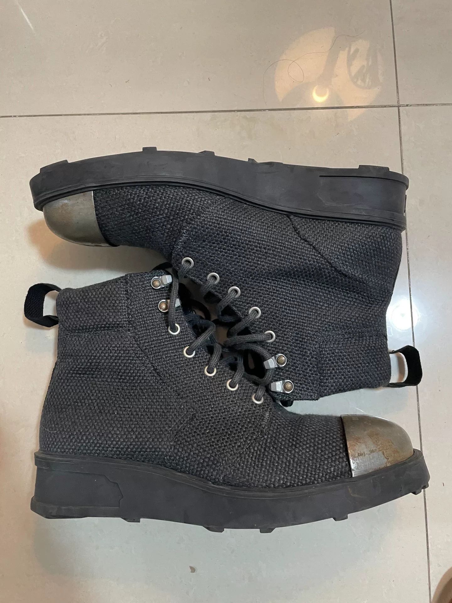 Objects IV Life vintage industrial style woven boots size 43 Size US 10 / EU 43 - 2 Thumbnail