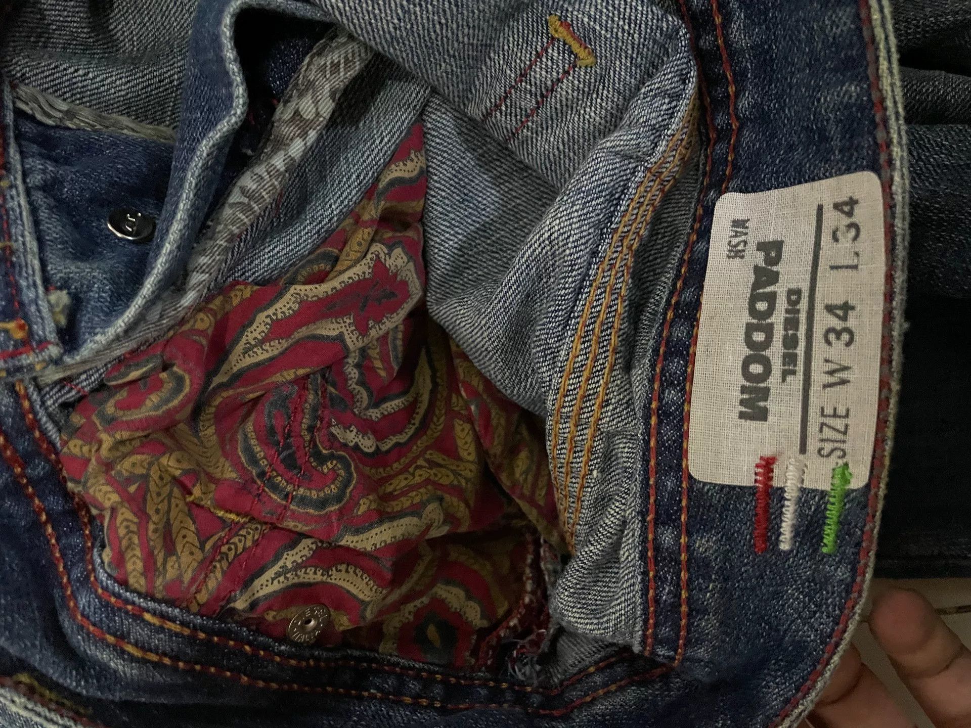 Diesel diesel wide-leg vintage denim pants Size US 34 / EU 50 - 6 Thumbnail