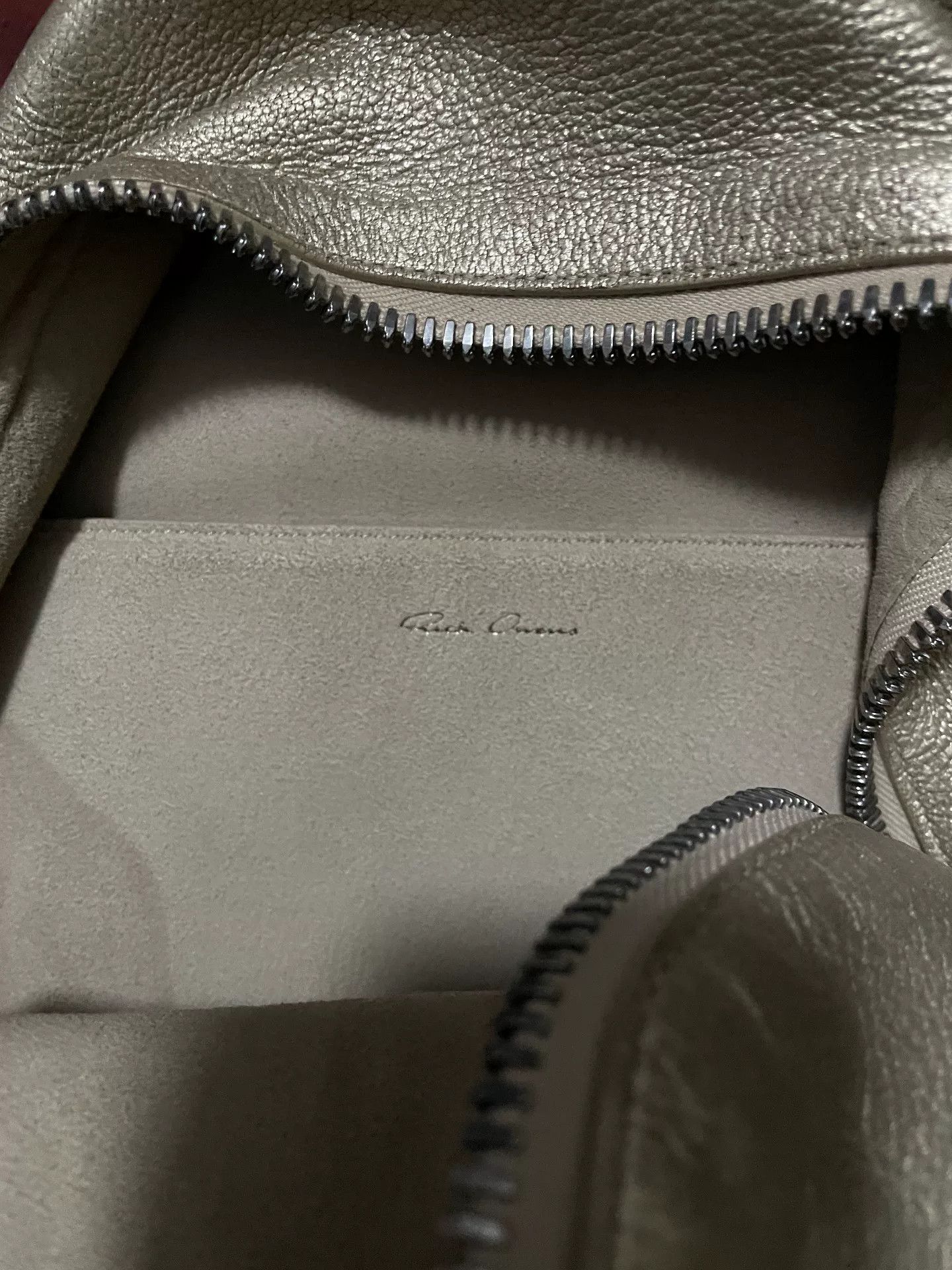 Rick Owens rick owens small leather backpack in champagne Size ONE SIZE - 3 Thumbnail