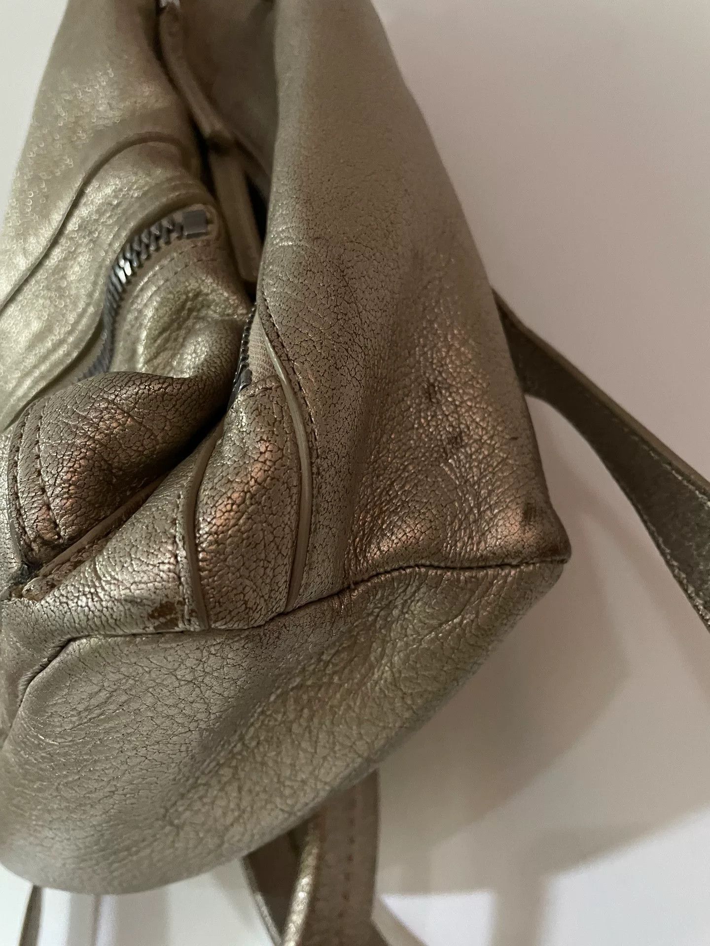 Rick Owens rick owens small leather backpack in champagne Size ONE SIZE - 6 Thumbnail