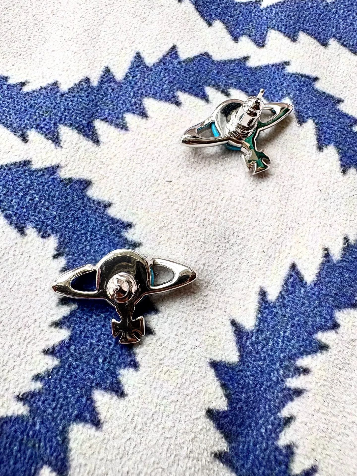 Vivienne Westwood vivienne westwood turquoise saturn earrings Size ONE SIZE - 2 Thumbnail