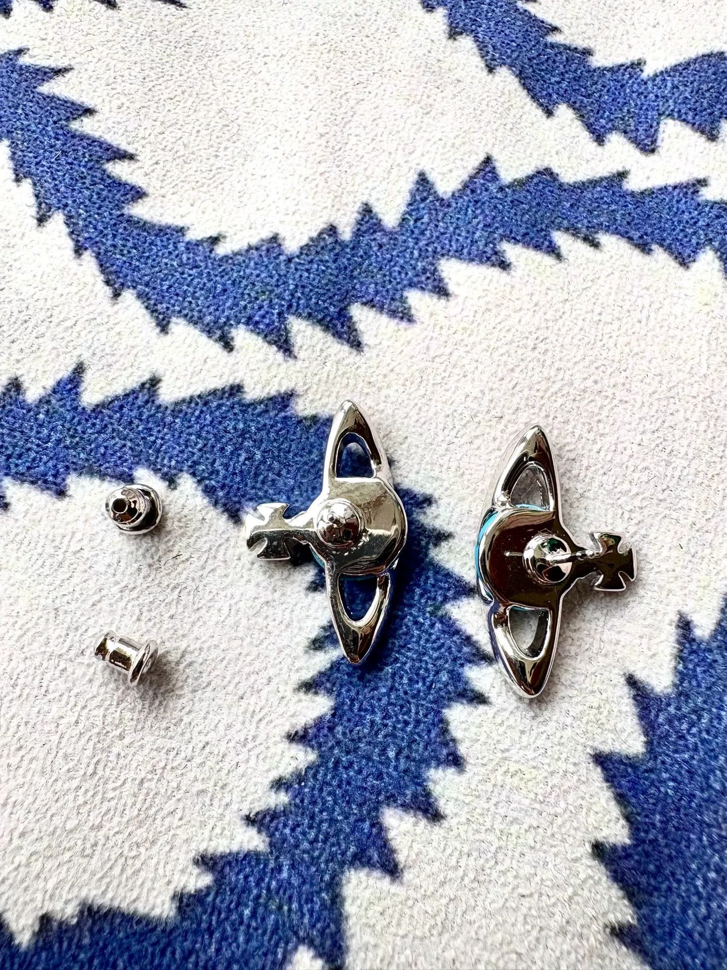 Vivienne Westwood vivienne westwood turquoise saturn earrings Size ONE SIZE - 4 Thumbnail