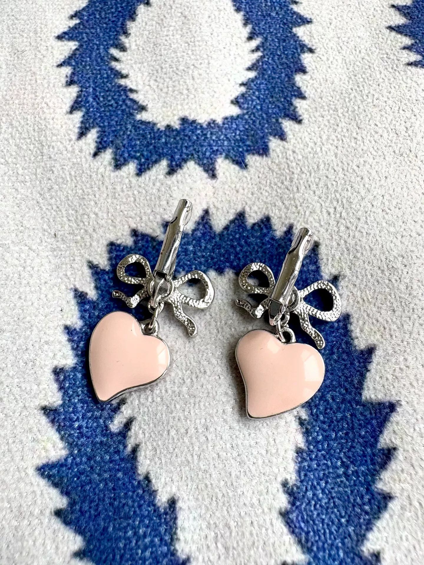 Vivienne Westwood vivienne westwood pink heart earrings with bow Size ONE SIZE - 2 Thumbnail